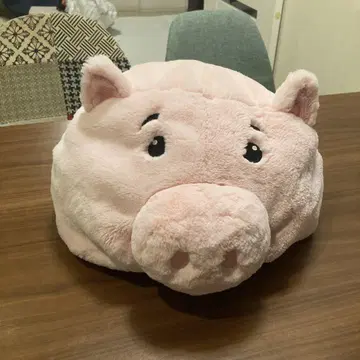 돼지 모양 쿠션 핑크
