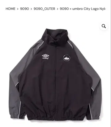 9090 x umbro City Logo 나일론 재킷