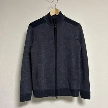 띠어리 다크 그레이 네이비 지퍼 니트 스웨터 xs