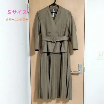 RUIRUE BOUTIQUE 도킹 플리츠 원피스 수트 S
