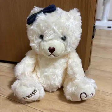 THE KISS 한정판 리본 포함 곰 봉제 인형