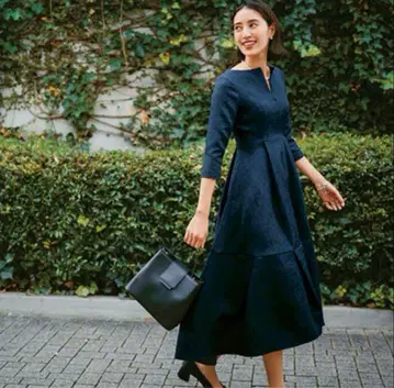 [ 새상품 ] Keyneck Jacquard Dress