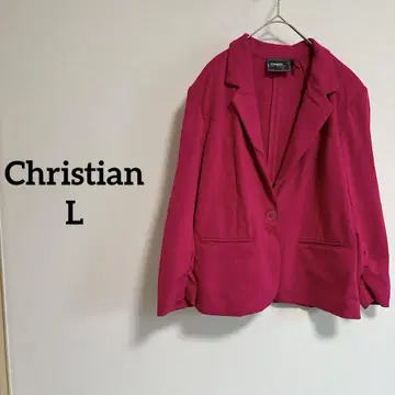 Christian ( L ) 핑크 테일러드 자켓