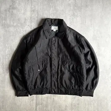 [ 90s vintage ] 스윙탑 블루종 올 블랙 짧은 기장 구제 의류