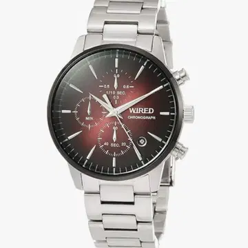 [미사용 새상품] SEIKO WIRED 와이어드 손목시계 와인 레드 실버