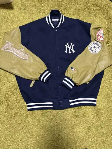Yankees 바시티 자켓 네이비/베이지 PUBLUX