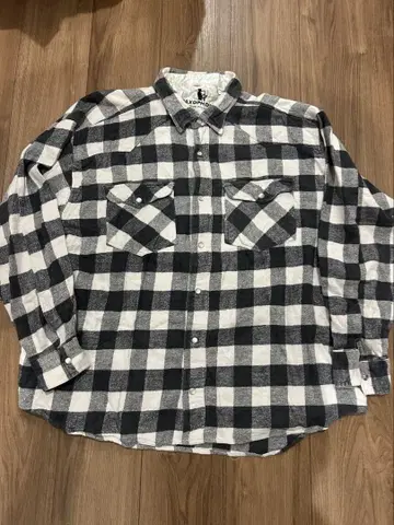 90s 플란넬 셔츠 웨스턴 vintage 블록 체크
