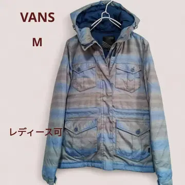 [ VANS ] 후드 부착 충전솜 다운 자켓 M 그라데이션 경량