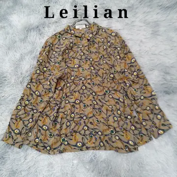 레리안 일본제 스카프 패턴 블라우스 체인 시계 패턴 빈티지