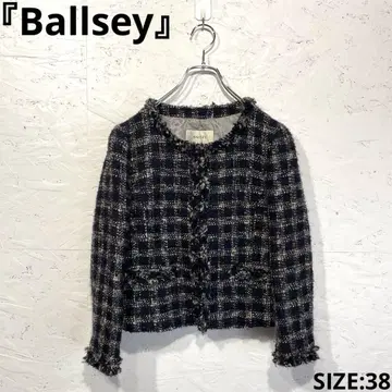 일본제 모헤어 혼방 [ballsey] 트위드 노카라 자켓 38
