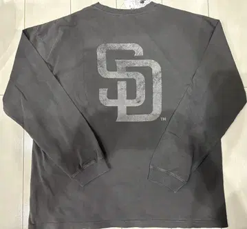 새상품 L 사이즈 MLB 파드레스 긴팔T셔츠 피그먼트 그레이