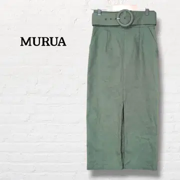 무루아 MURUA 롱 타이트 스커트 [ S ] 그린