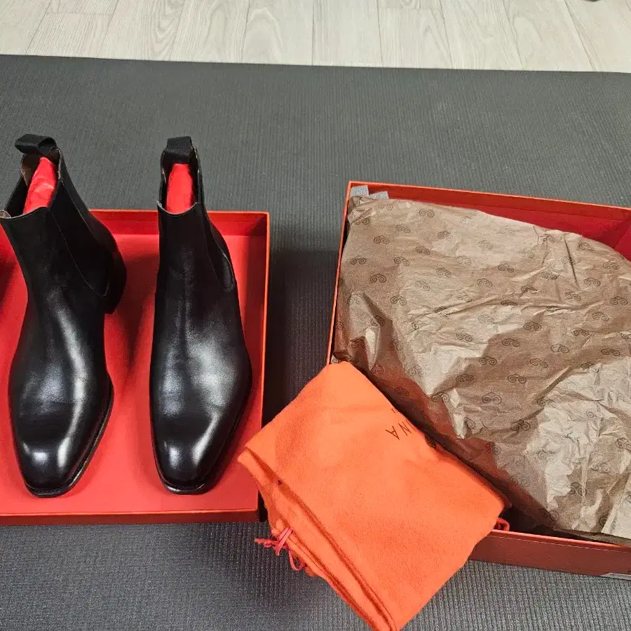 까르미나 80216 레인 라스트 첼시 부츠 uk 7.5