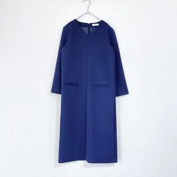 [ 새상품급 ] uxune V넥 원피스 네이비 XS