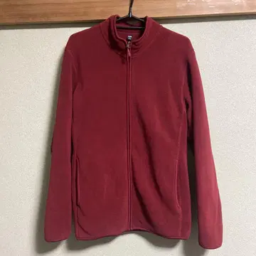 UNIQLO 플리스 자켓 레드 M
