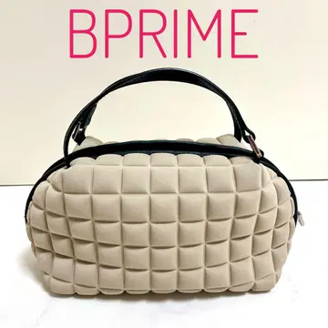 BPRIME 핸드 백 이탈리아제 큐브 베이지 작음