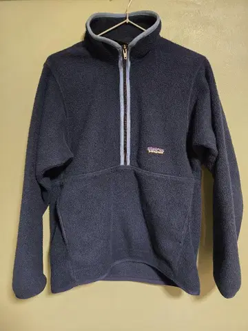 Patagonia 네이비 플리스 자켓 하프 지퍼 90s