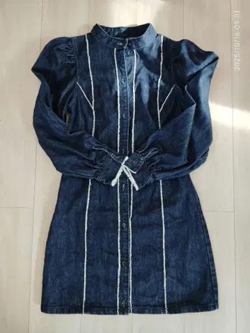 MOUSSY 데님 긴팔 원피스 사이즈 1