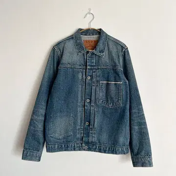 FUCT SSDD 오카야마 데님 자켓 1st 타입 신치 벨트 셀비지