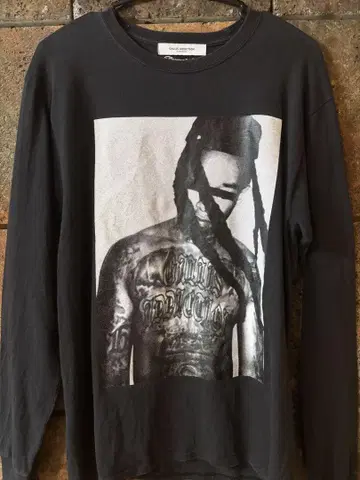 GALLIS ADDICTION 블랙 롱 슬리브 T셔츠 M
