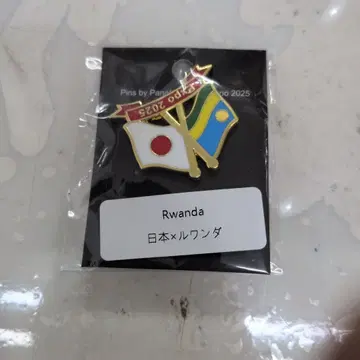 르완다 국기 핀 배지 박람회