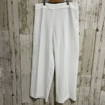 ZARA 자라 슬랙스 팬츠 턱 팬츠 화이트 흰색 팬츠 무지 L