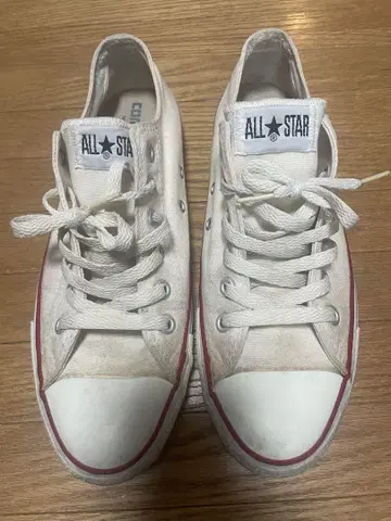 CONVERSE ALL STAR 화이트 스니커즈 빈티지 90's
