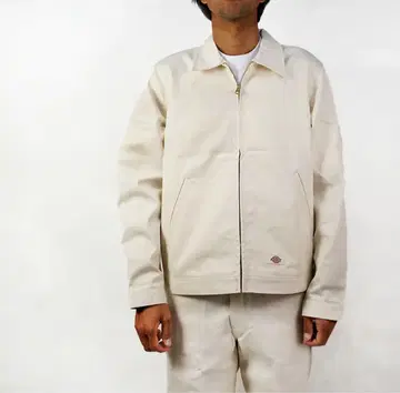 Dickies 워크 자켓 화이트