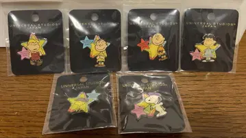 USJ 스누피 핀 배지 6개 세트