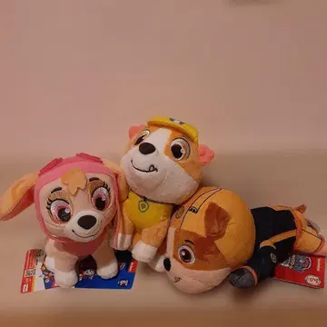 파우 패트롤 봉제 인형 3개