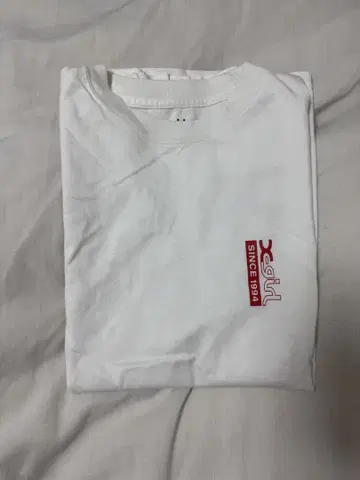 엑스걸 반팔 티셔츠 화이트