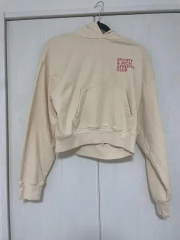 SPORTY & RICH 크롭 후드티