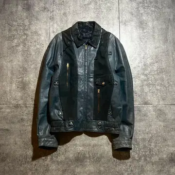 archive grunge gimmick leather jacket