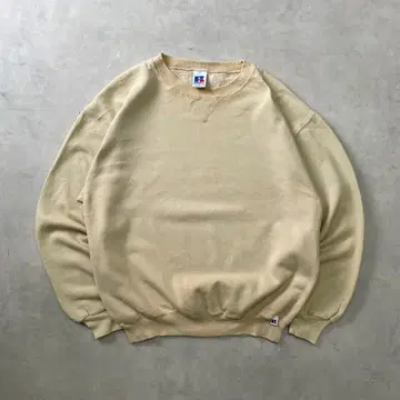 90s~ 러셀 애슬레틱 무지 맨투맨 앞V 가제트