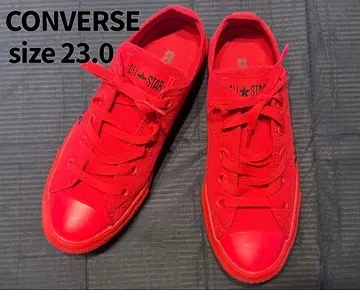 CONVERSE 올스타 빨간색 레드 스니커즈 23.0 몇 번 사용