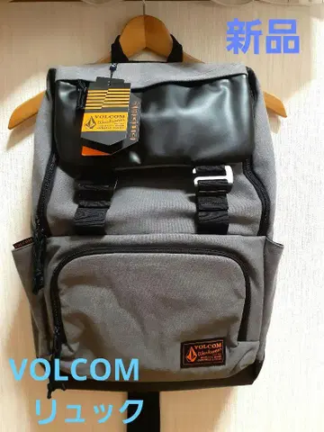 VOLCOM 그레이 백팩 다수납 새상품
