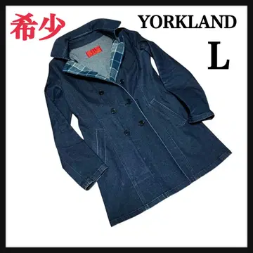레어 YORKLAND 11AR 데님 롱 코트