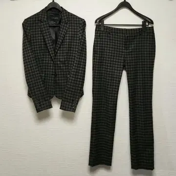 바나나 브릭 수트 셋업 브라운 워셔블