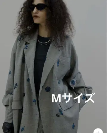 AMERI VINTAGE CHECK FLOWER PAPA JACKET