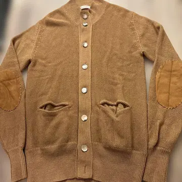 DRESSTERIOR 드레스트리어 엘보 패치 울 긴팔 가디건