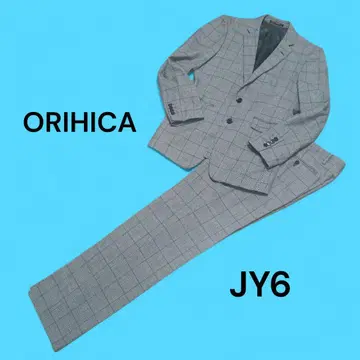 ORIHICA 오리히카 남성용 수트 셋업 체크 스트레치 L