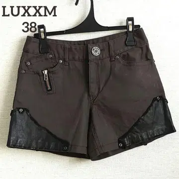 LUXXM 러그엠 이소재 믹스 바이컬러 숏팬츠