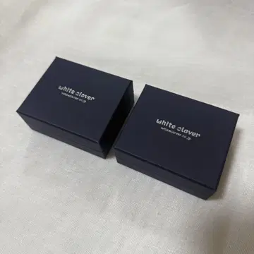 화이트 클로버 골드 팔찌 페어 남녀 공용