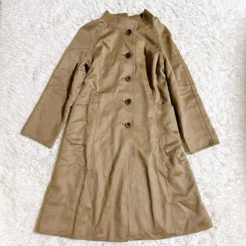 HANAEMORI 하나에모리 캐시미어 100% 롱 코트 M 카멜