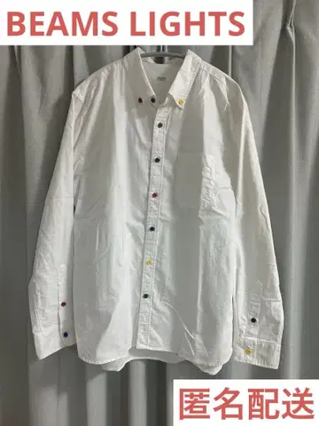 BEAMS LIGHTS 화이트 긴팔 셔츠 L