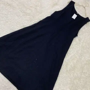 [ 하자품 미사용품 ] UNIQLO 점퍼 스커트 네이비 S 레이어드