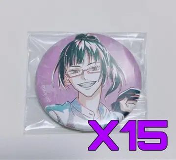 주술회전 젠인 마키 트레이딩 Ani-Art 매트 캔뱃지 15개