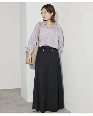 SLOBE IENA 피브릴 머메이드 플레어 스커트 40 이에나 스커트