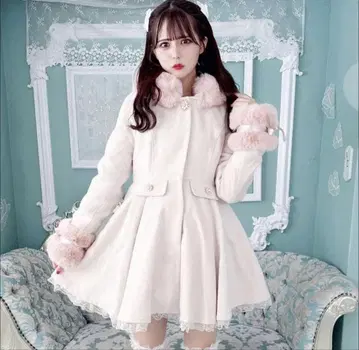 즉시 발송 MARS 플레어 코트 핑크 양산형 지뢰계