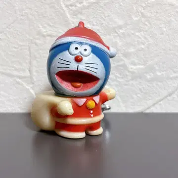 도라에몽 산타클로스 키링 피규어 TV 아사히 레트로